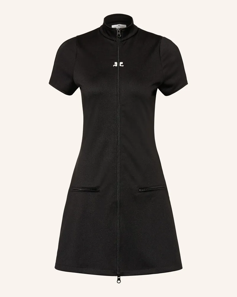 Courrèges Kleid Schwarz