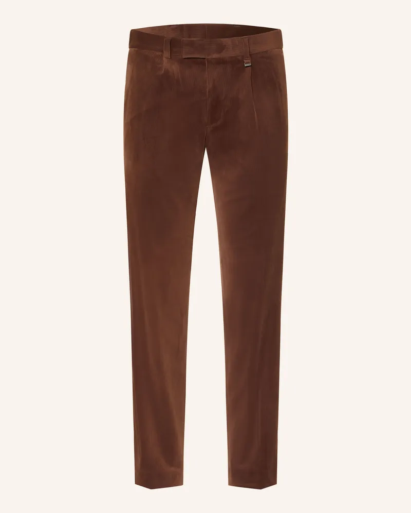 paul Cordhose Slim Fit braun 850