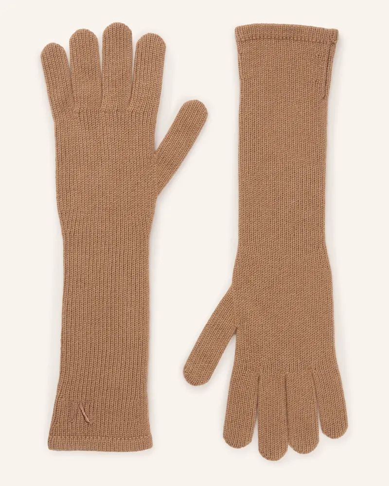 Max Mara Handschuhe Mmjock Aus Cashmere braun Camel