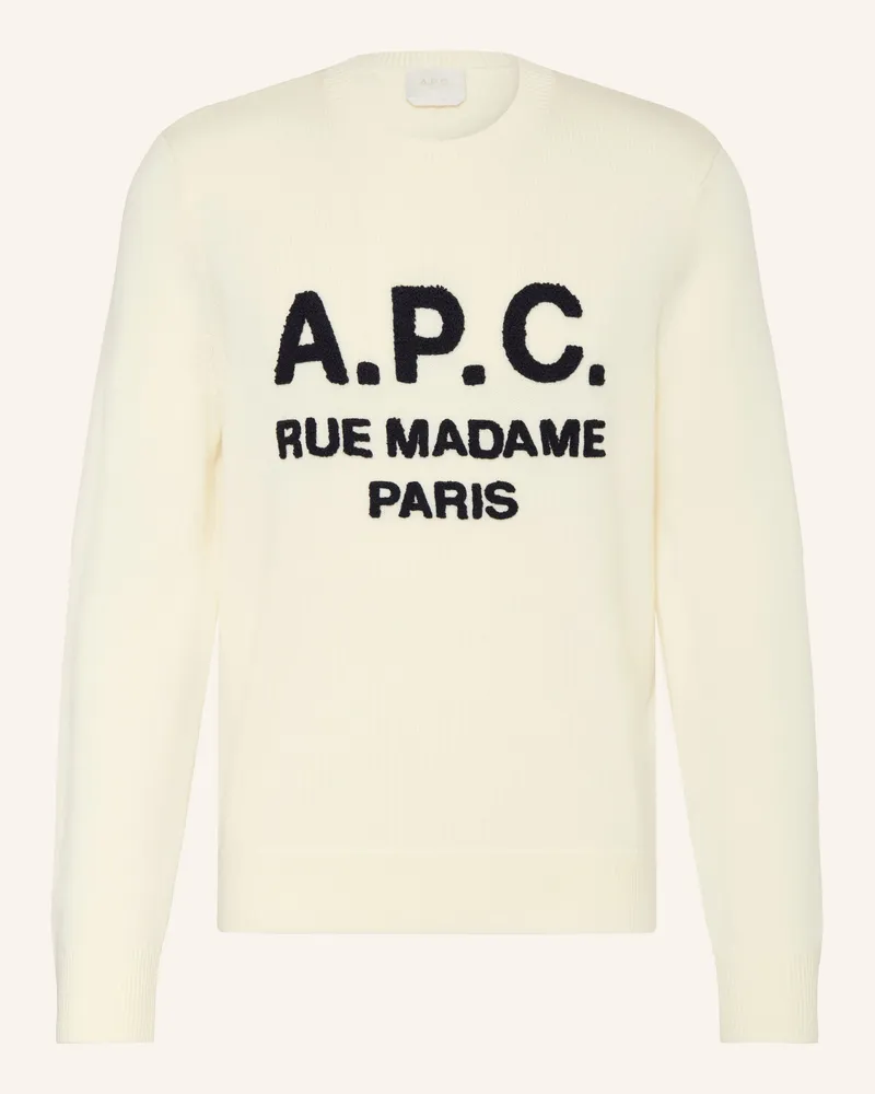 A.P.C. Pullover Maurice weiss Ecru