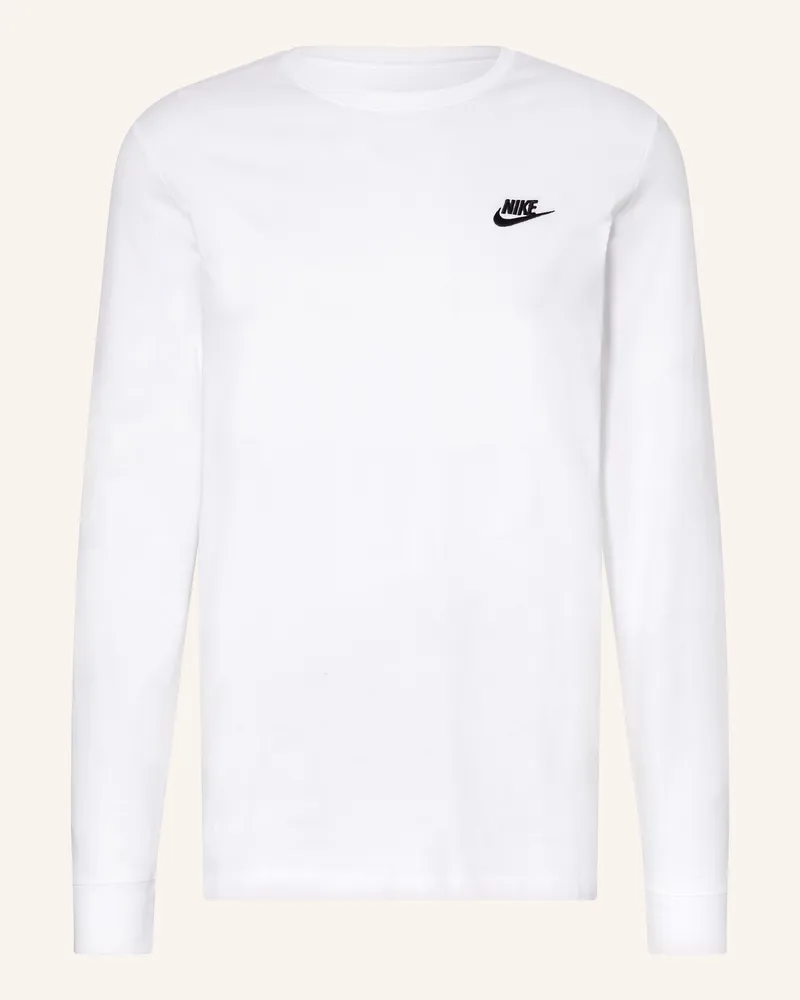 Nike Longsleeve Sportswear Club weiss Weiss