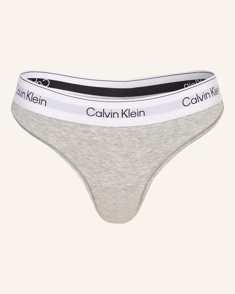 Calvin Klein String Icon Cotton Modal grau Grau
