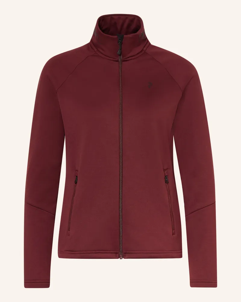 Peak Performance Fleecejacke Rider rot Dunkelrot