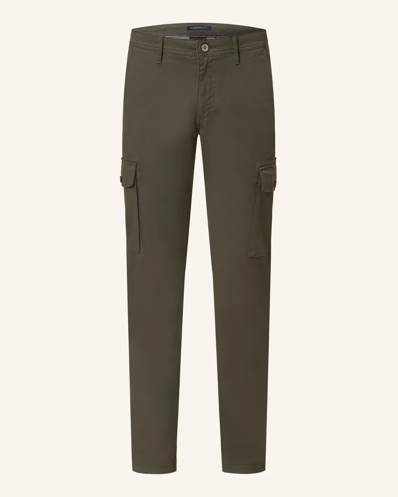Strokesman's Cargohose CAVALERY Slim Fit Dunkelgrün
