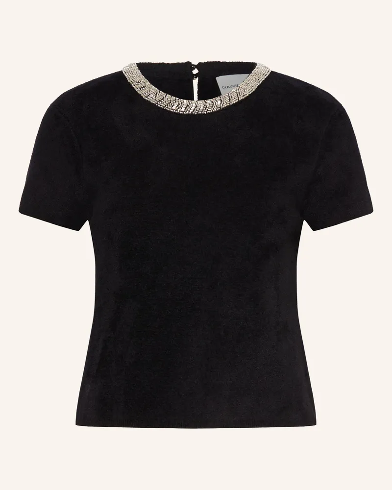 Claudie Pierlot Blusenshirt Mit Schmuckperlen schwarz Schwarz