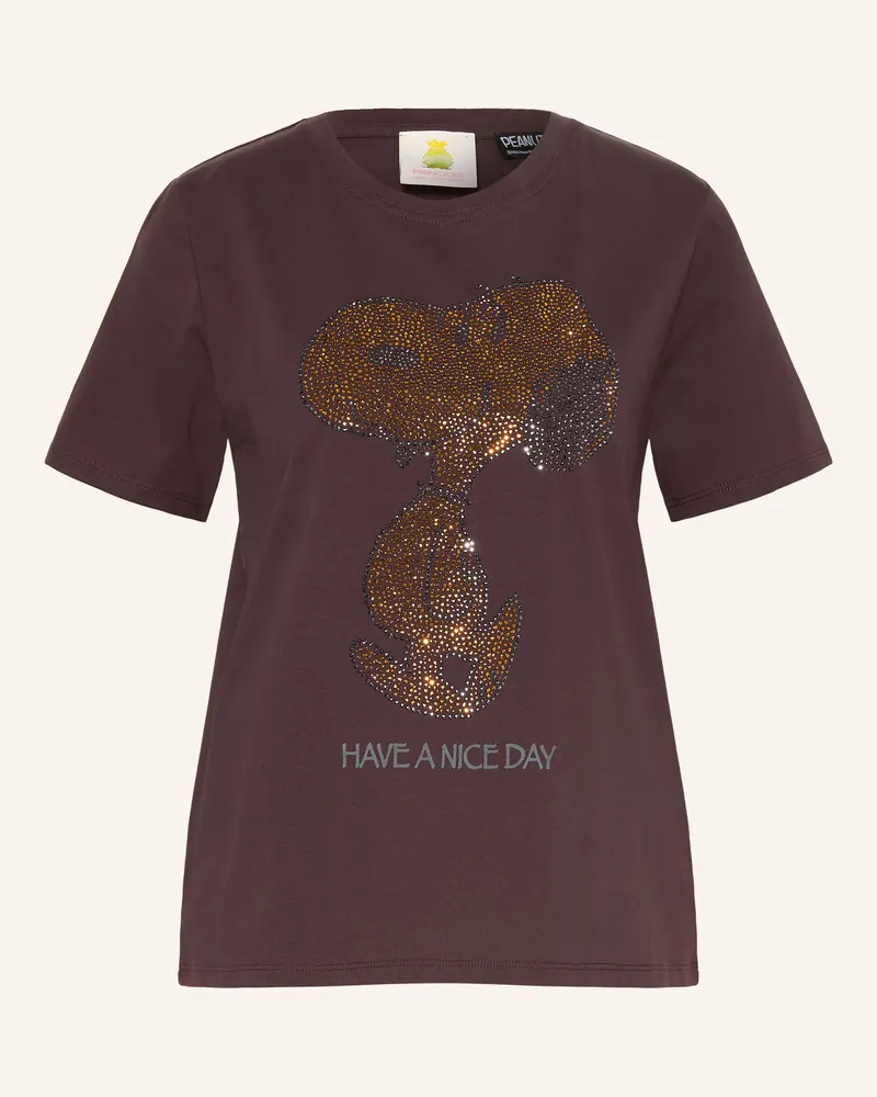 Princess goes Hollywood T-Shirt Mit Schmucksteinen braun Dunkelbraun