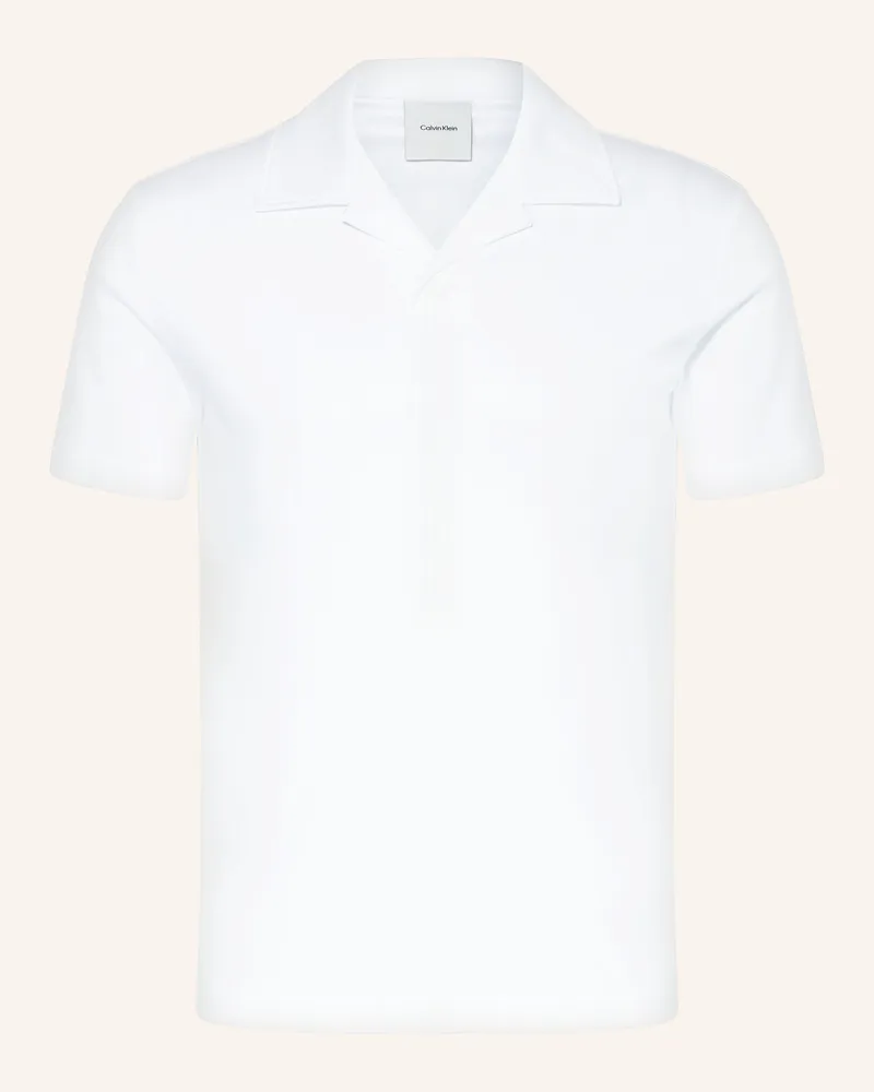 Calvin Klein Jersey-Poloshirt Slim Fit Weiss