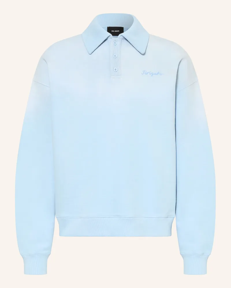 Axel Arigato Sweat-Poloshirt blau Hellblau