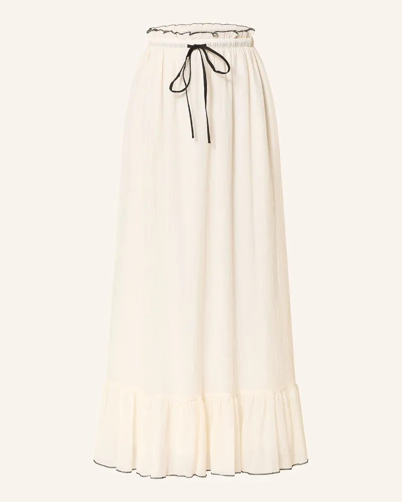 Neo Noir Rock Ariella Mit Plissees Und Rüschen weiss Creme