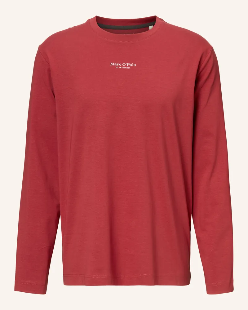 Marc O'Polo Langarm-Shirt Hellrot
