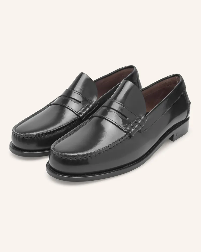 Henry Stevens Loafer M Pl schwarz Schwarz
