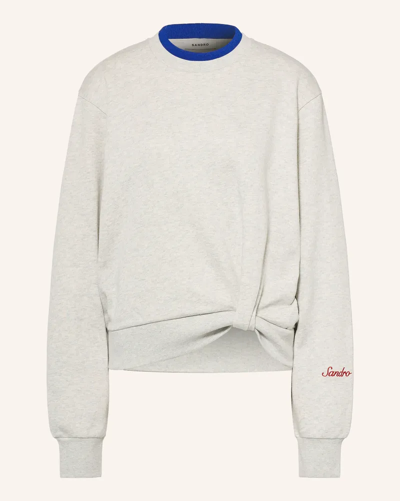 Sandro Sweatshirt grau Hellgrau