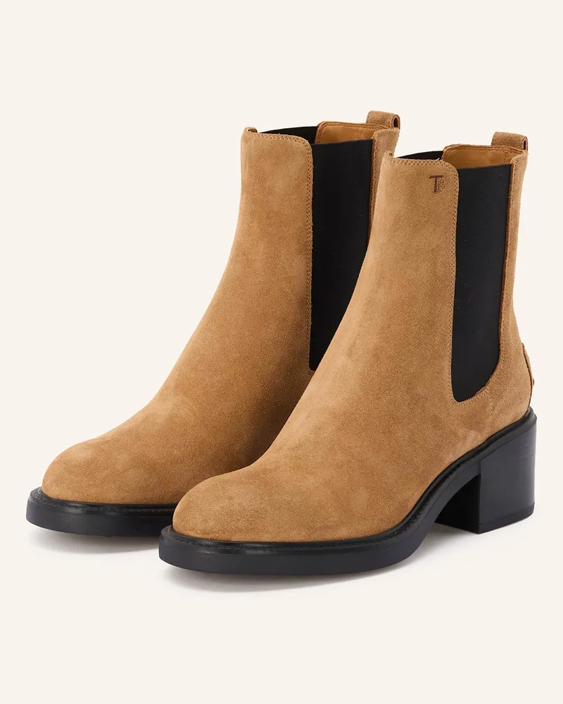 TOD'S Chelsea-Boots Hellbraun