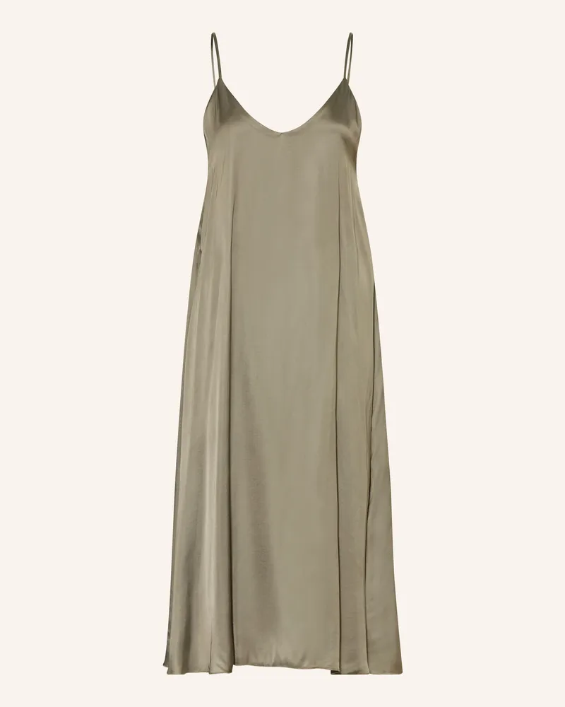American Vintage Satinkleid BOVALOW Khaki