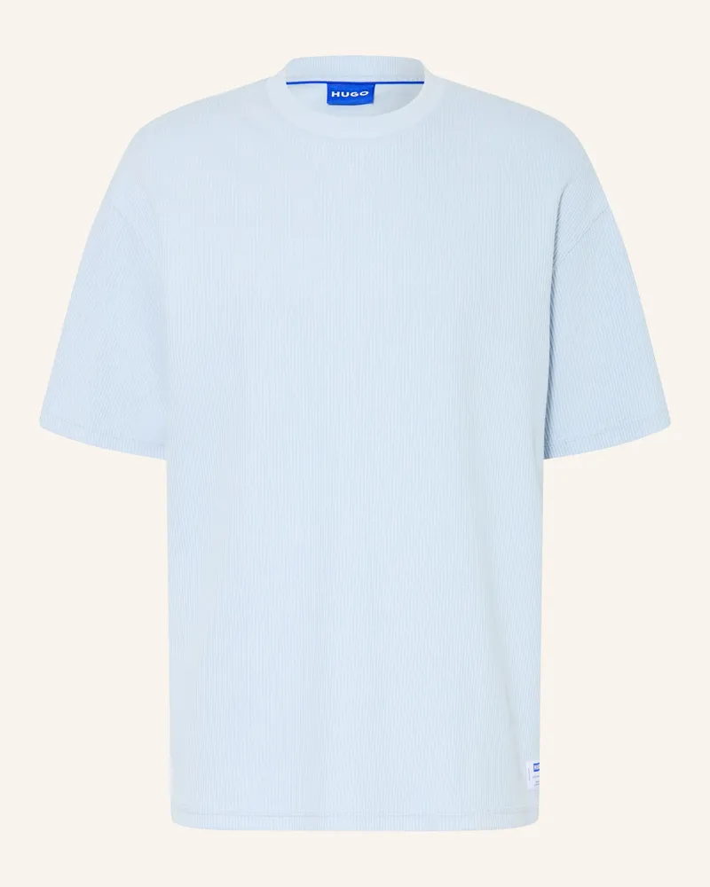 HUGO BOSS T-Shirt NUWAFFLE Hellblau