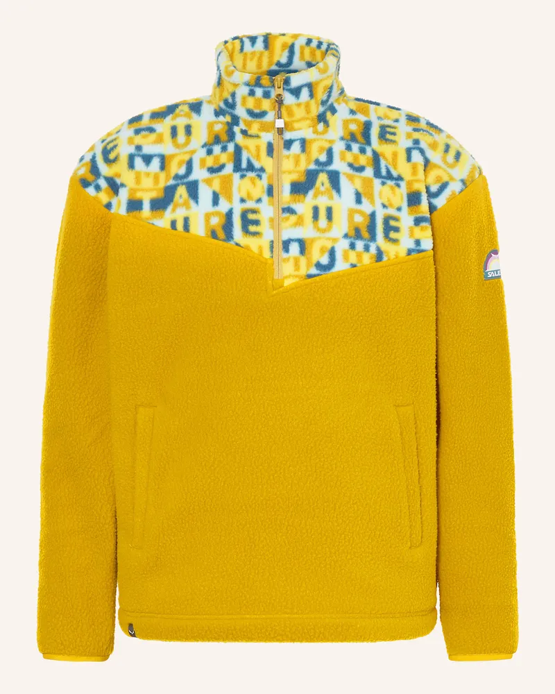 Salewa Fleece-Troyer EAGLE ANNIVERSARY HZ Dunkelgelb
