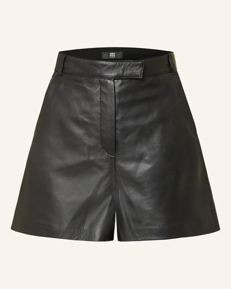 Riani Ledershorts Schwarz
