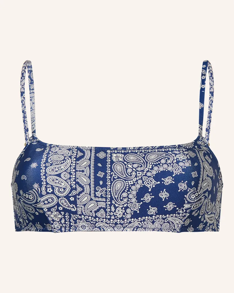 Mrs & HUGS Bustier-Bikini-Top Dunkelblau