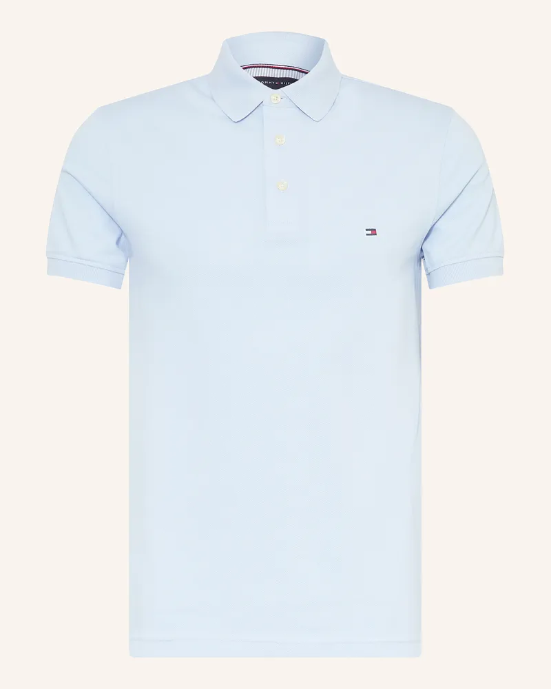 Tommy Hilfiger Piqué-Poloshirt Slim Fit blau Hellblau