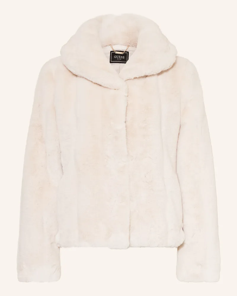 Guess Kunstfell-Jacke New Sophy weiss Ecru