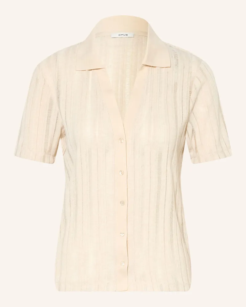 OPUS Strickbluse Sugaha weiss Beige