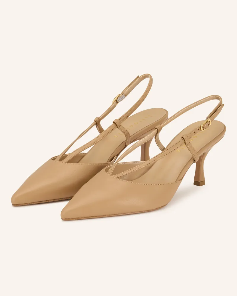 lilienfels Slingpumps Camel