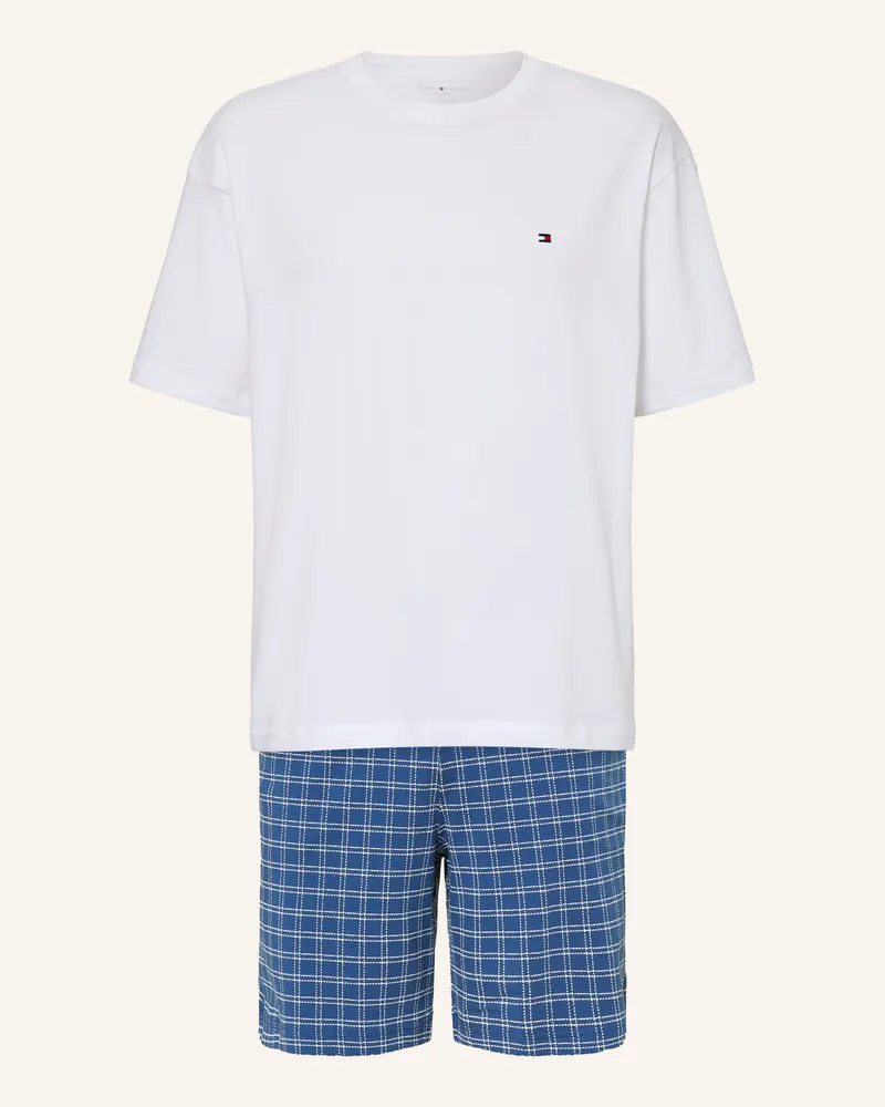 Tommy Hilfiger Shorty-Schlafanzug Blau