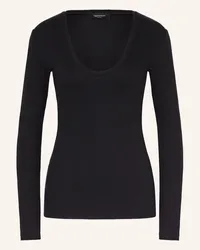 Fabiana Filippi Longsleeve mit Glitzergarn Schwarz