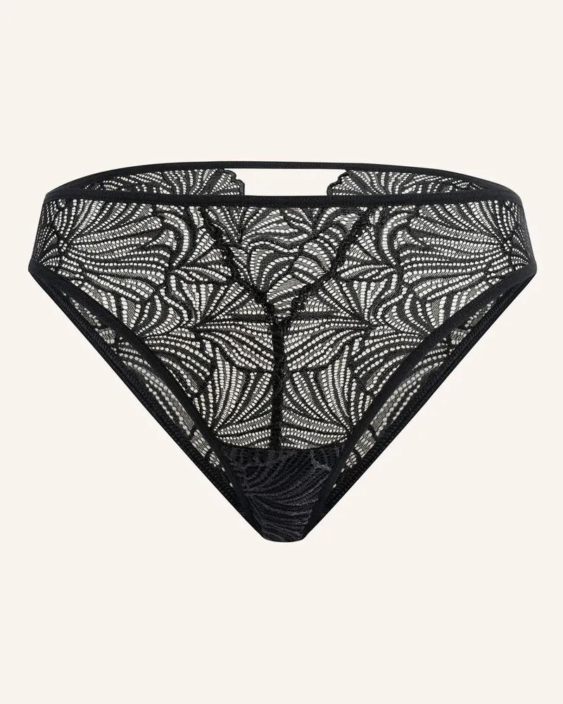 Ehrlich Textil Fluid Lace Spitzen Slip Aus Recyceltem Polyamid - Atmungsaktiv schwarz Schwarz