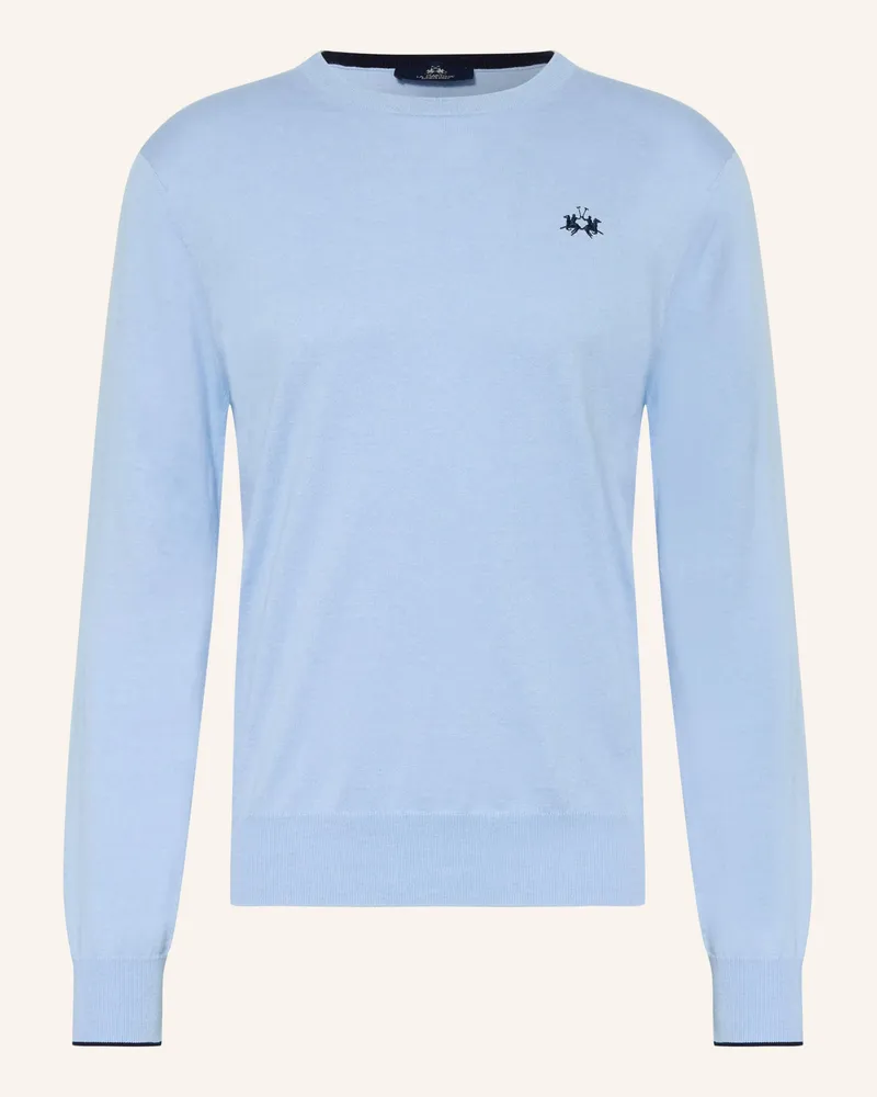La Martina Pullover blau Hellblau