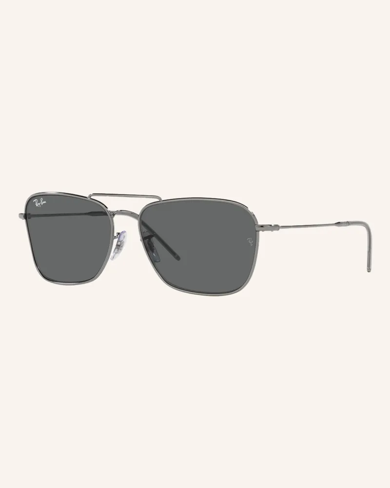 Ray Ban Sonnenbrille Caravan Reverse grau 004