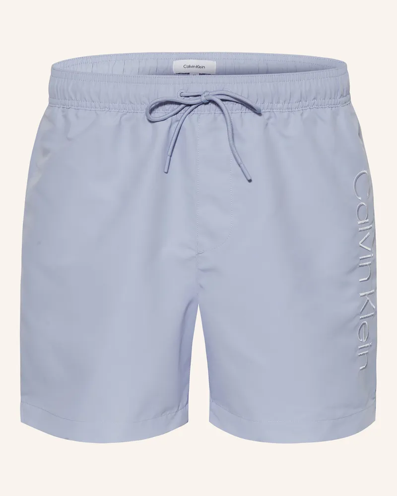 Calvin Klein Badeshorts LOGO EMBROIDERY Hellblau