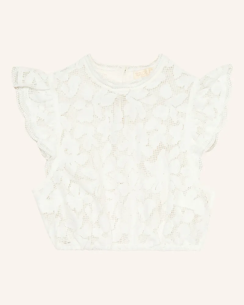 Krüger Dirndlbluse Aus Spitze weiss Weiss