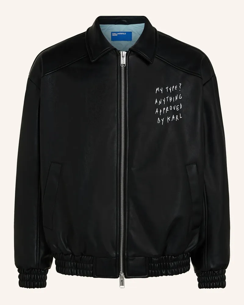 Karl Lagerfeld Jacke X Pietro Terzini schwarz Schwarz