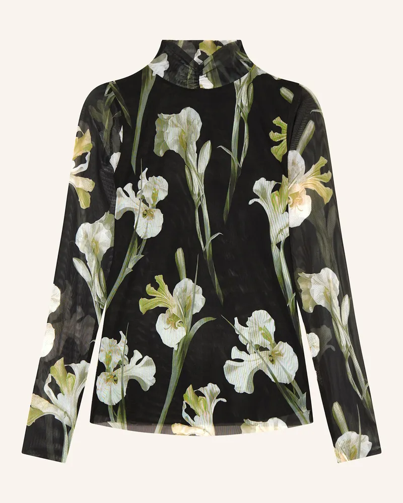 Ted Baker Longsleeve FIAAHH aus Mesh Schwarz