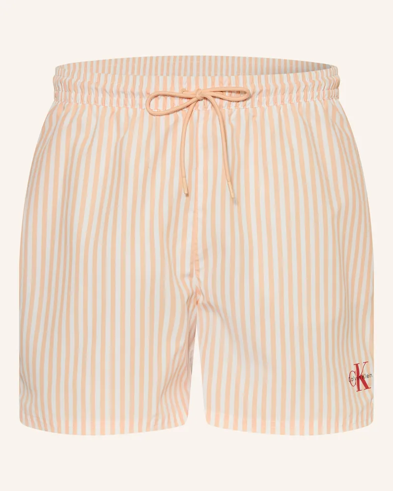 Calvin Klein Badeshorts orange Lachs