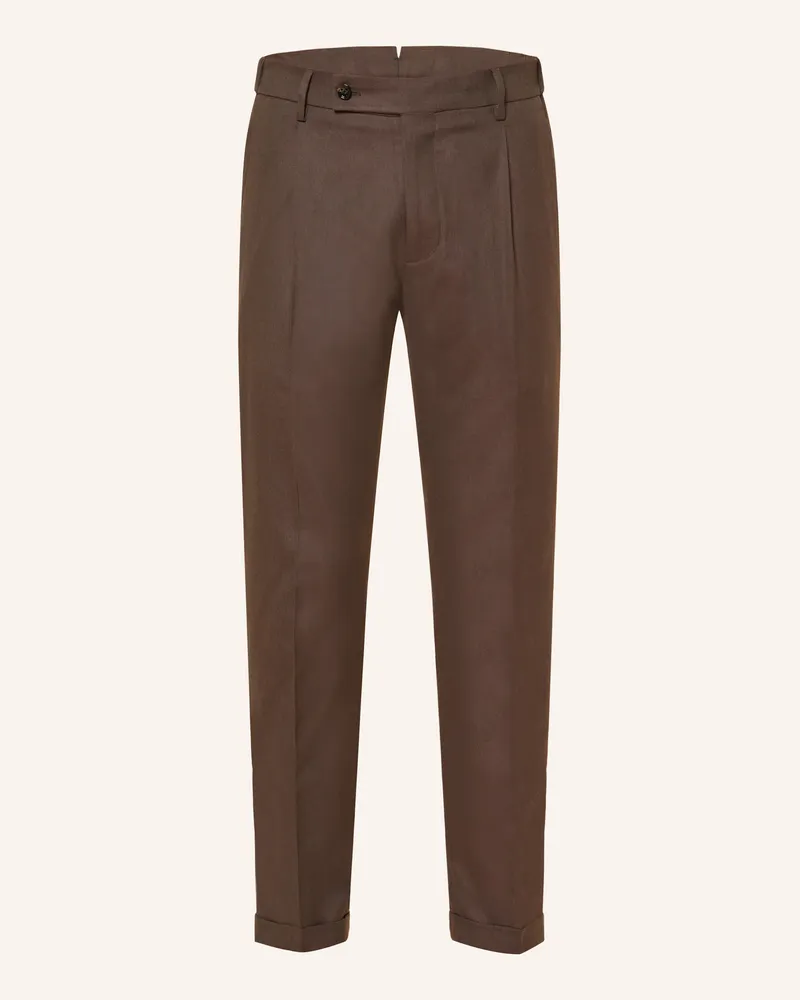 Berwich Chino XRETRO The Travel Fit Dunkelbraun