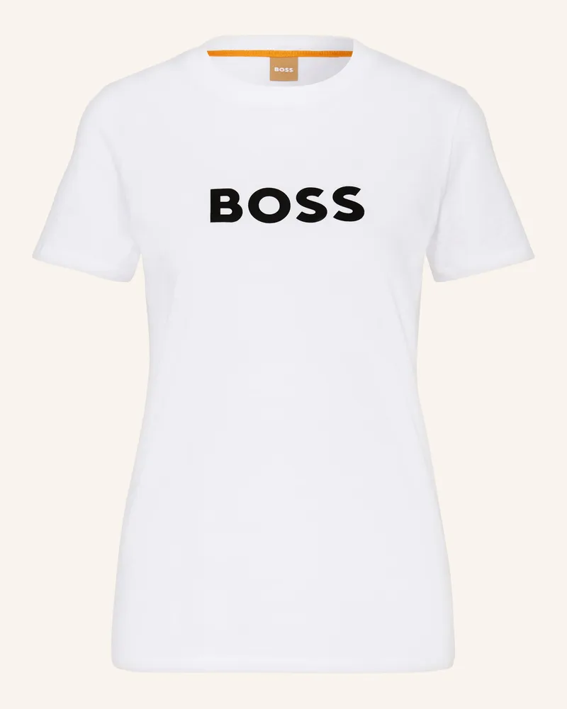 HUGO BOSS T-Shirt Elogo weiss Weiss