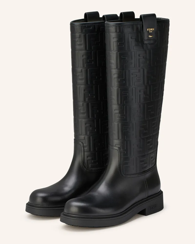 Fendi Stiefel schwarz Schwarz