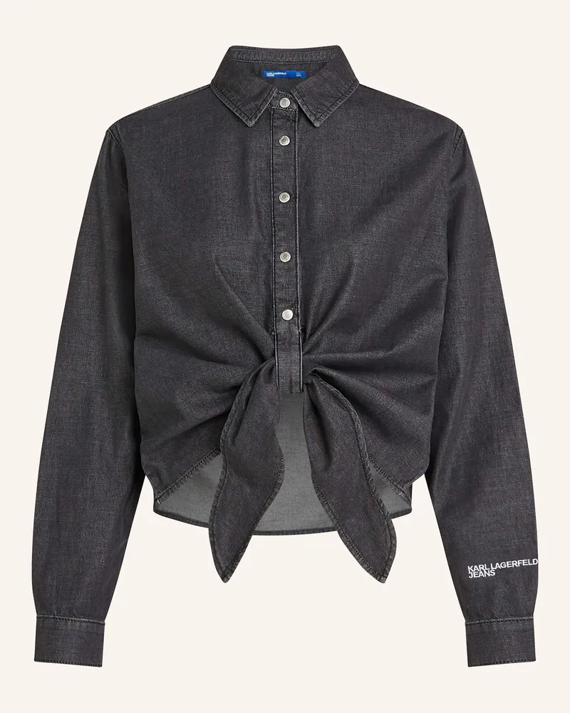 Karl Lagerfeld Bluse Schwarz