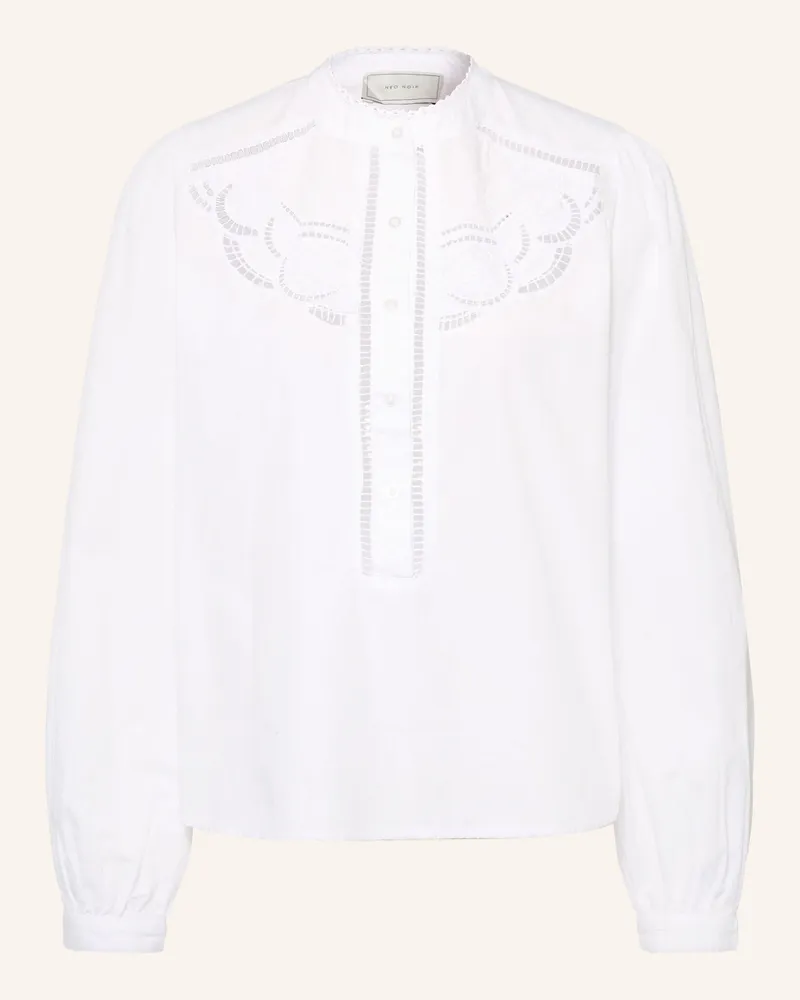 Neo Noir Blusenshirt Aneliah Mit Spitze weiss Weiss
