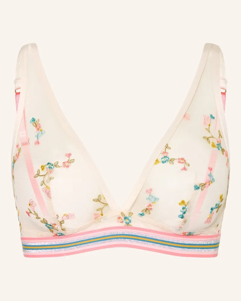 Mey Triangel-Bh Serie Poetry Flower Mit Glitzergarn weiss Ecru