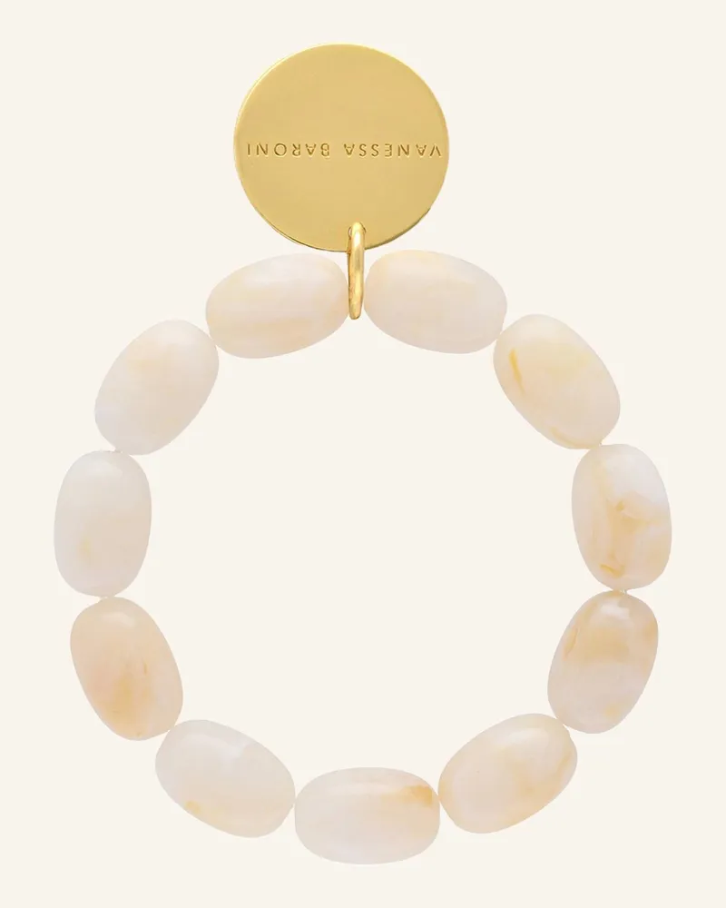 Vanessa Baroni Armband Olive Flex Bracelet Pearl Marble By Glambou gold Gold
