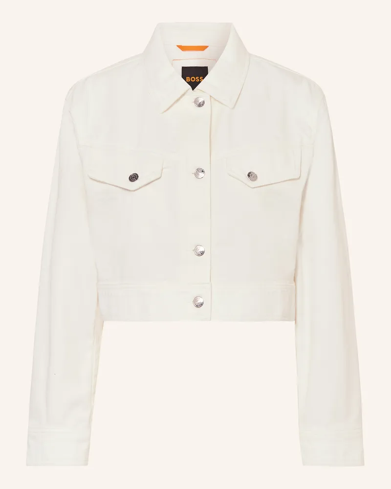 HUGO BOSS Jeansjacke JAFRESI Weiss