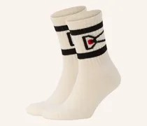 2er-Pack Socken Usa beige