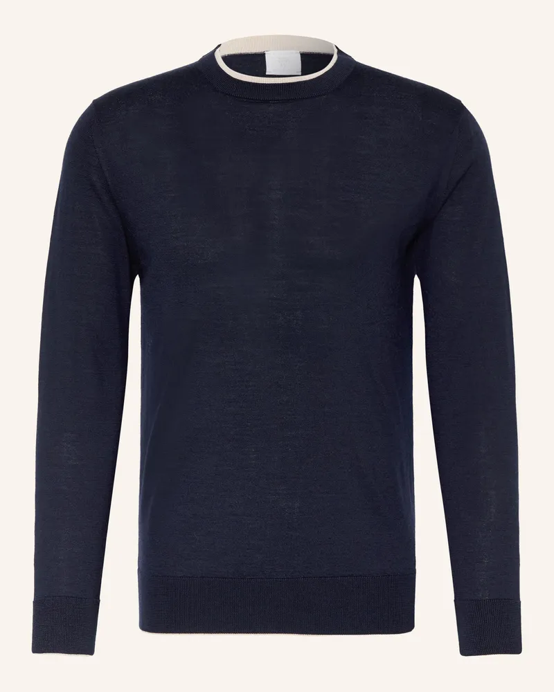 Eleventy Pullover Mit Seide blau Dunkelblau