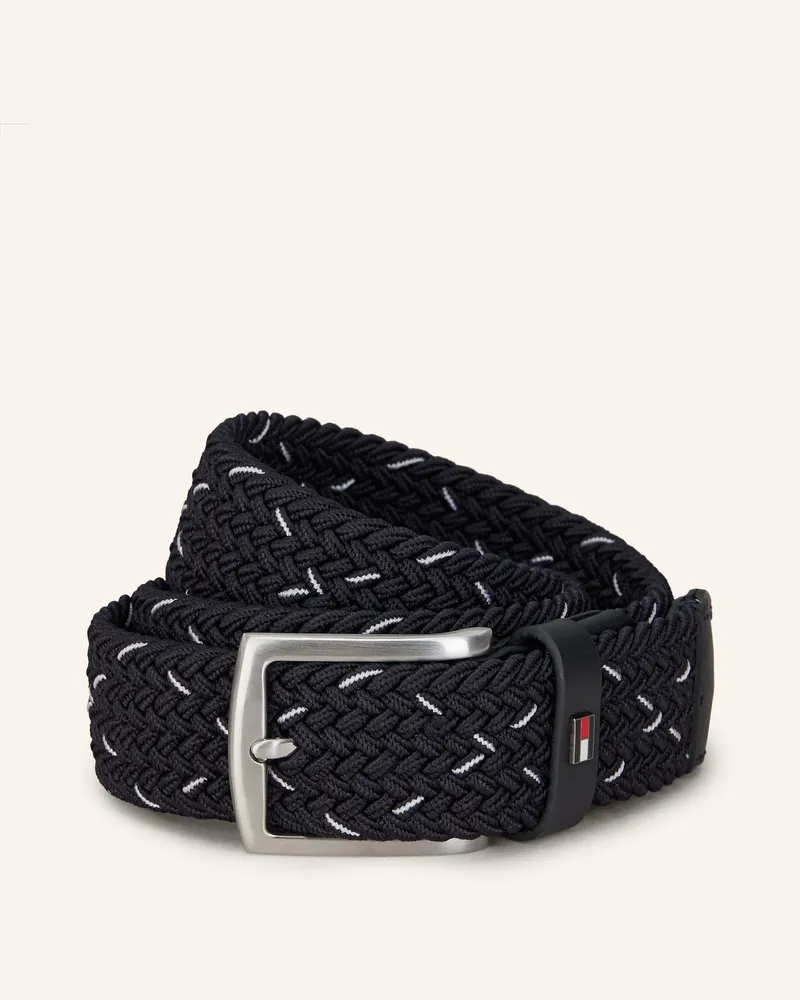 Tommy Hilfiger Flechtgürtel Denton blau Dunkelblau