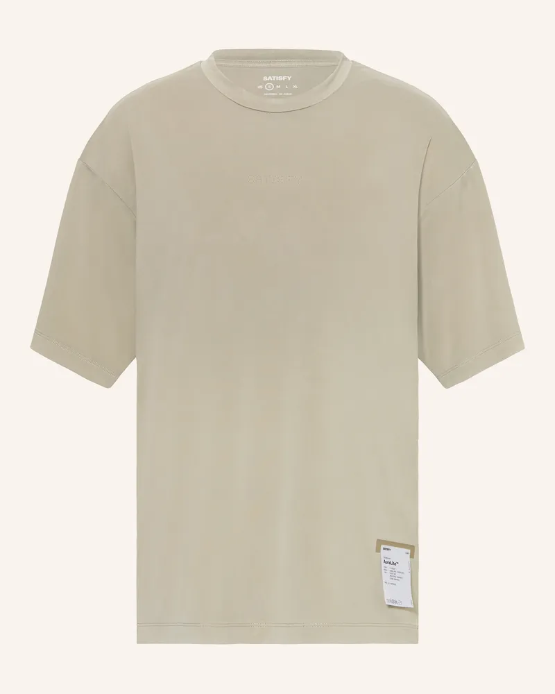 Satisfy Laufshirt Auralite™ beige Hellgrau