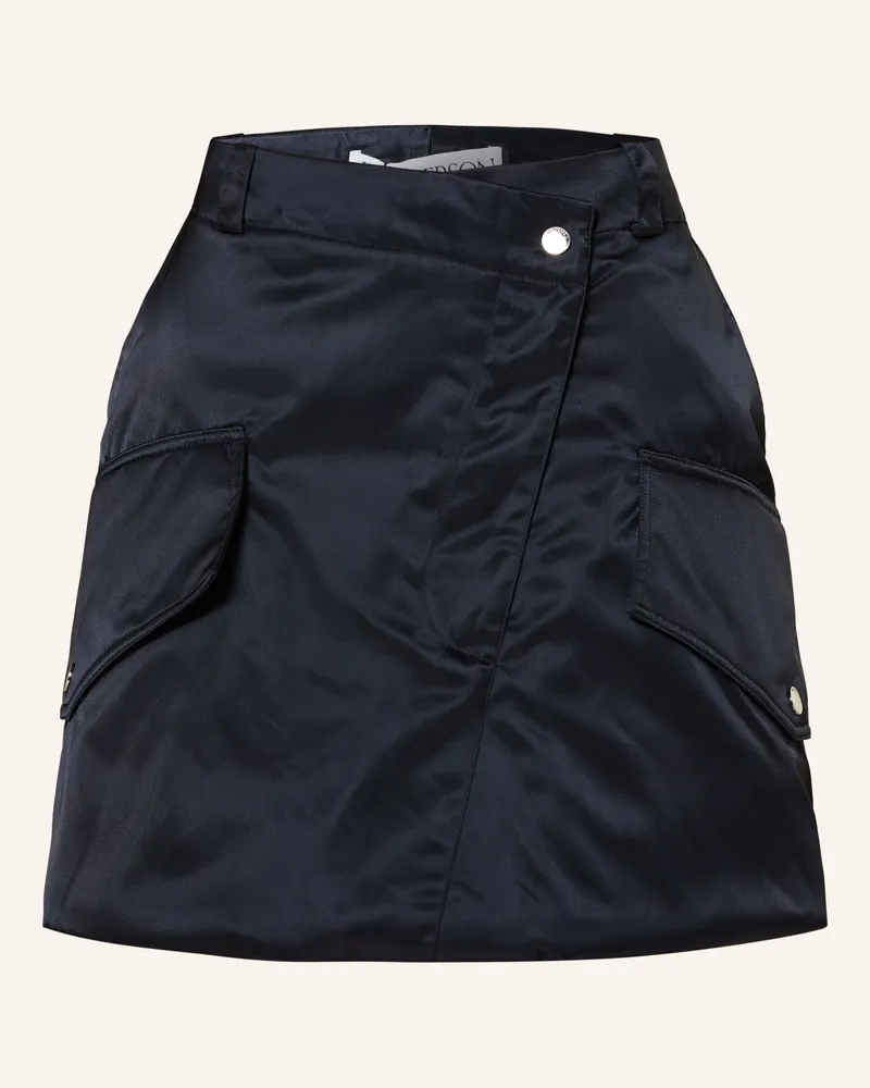 J.W.Anderson Cargorock aus Satin Dunkelblau