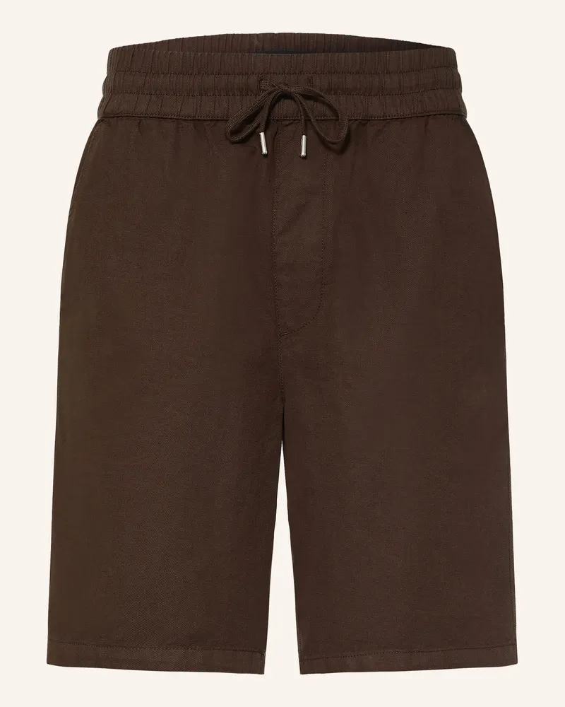 AllSaints Shorts Hanbury Mit Leinen braun Braun
